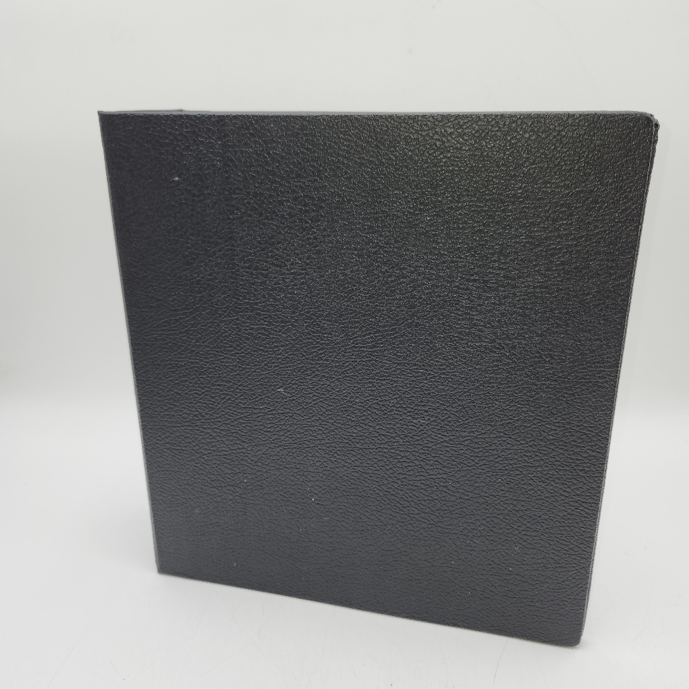 Vintage 3" Government Columbia Folder black pebbled binder 3 ring heavy duty